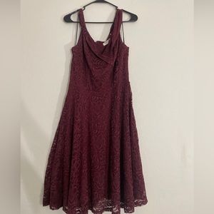 Ladies Dress by H•R Homrain sz XL Maroon